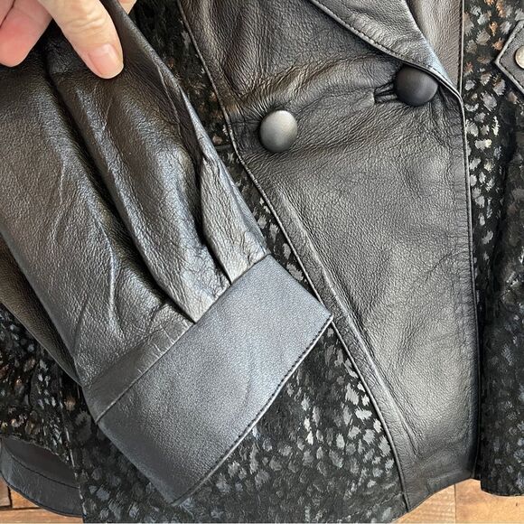 ADLER SOVEREIGN Black Leather 80s CROPPED LEATHER Jacket. - Picture 11 of 15